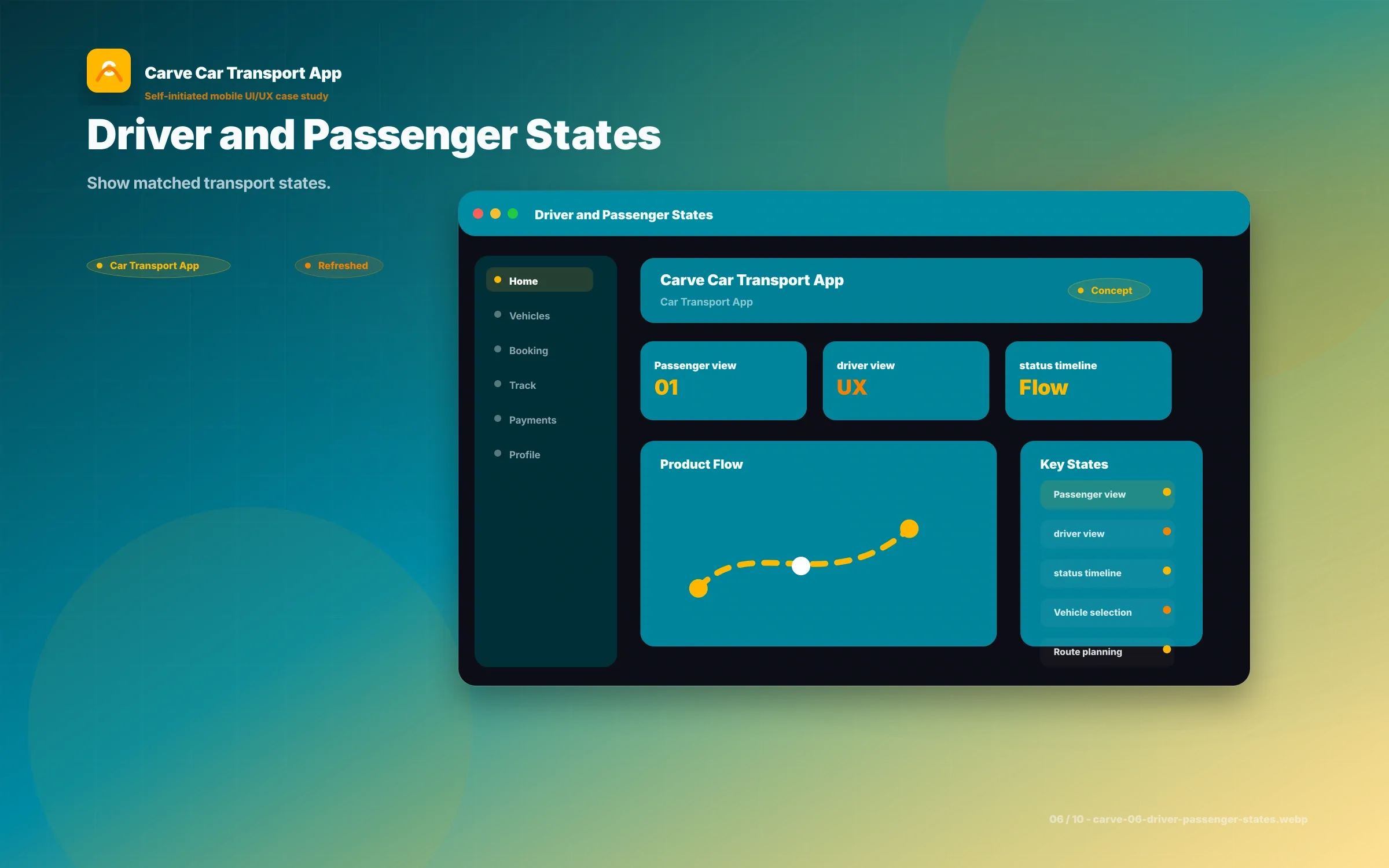 Carve Car Transport App UI/UX screen 6