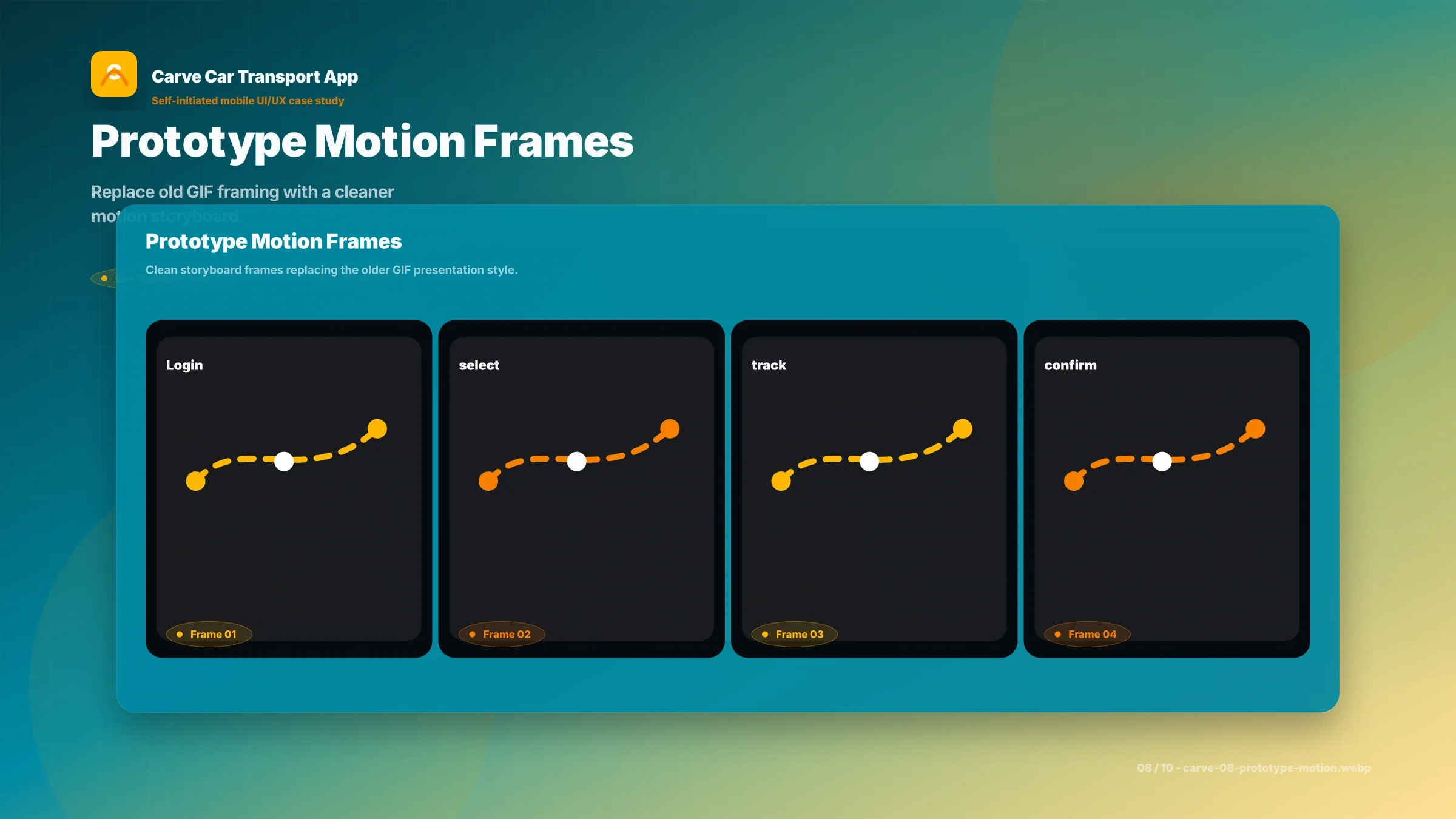 Carve Car Transport App UI/UX screen 8
