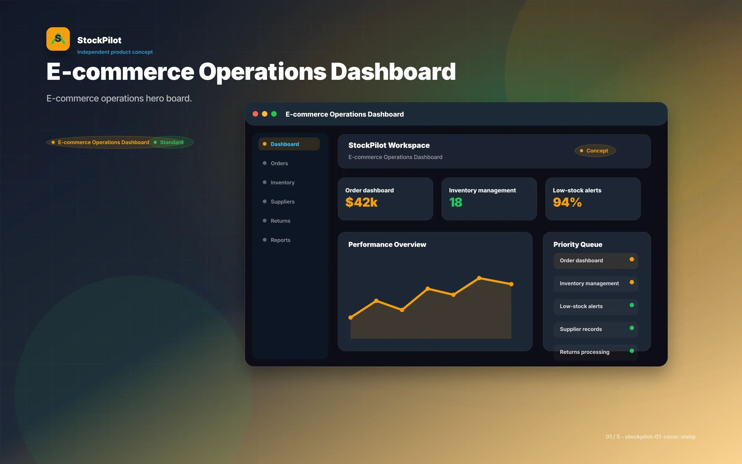 StockPilot UI/UX screen 1