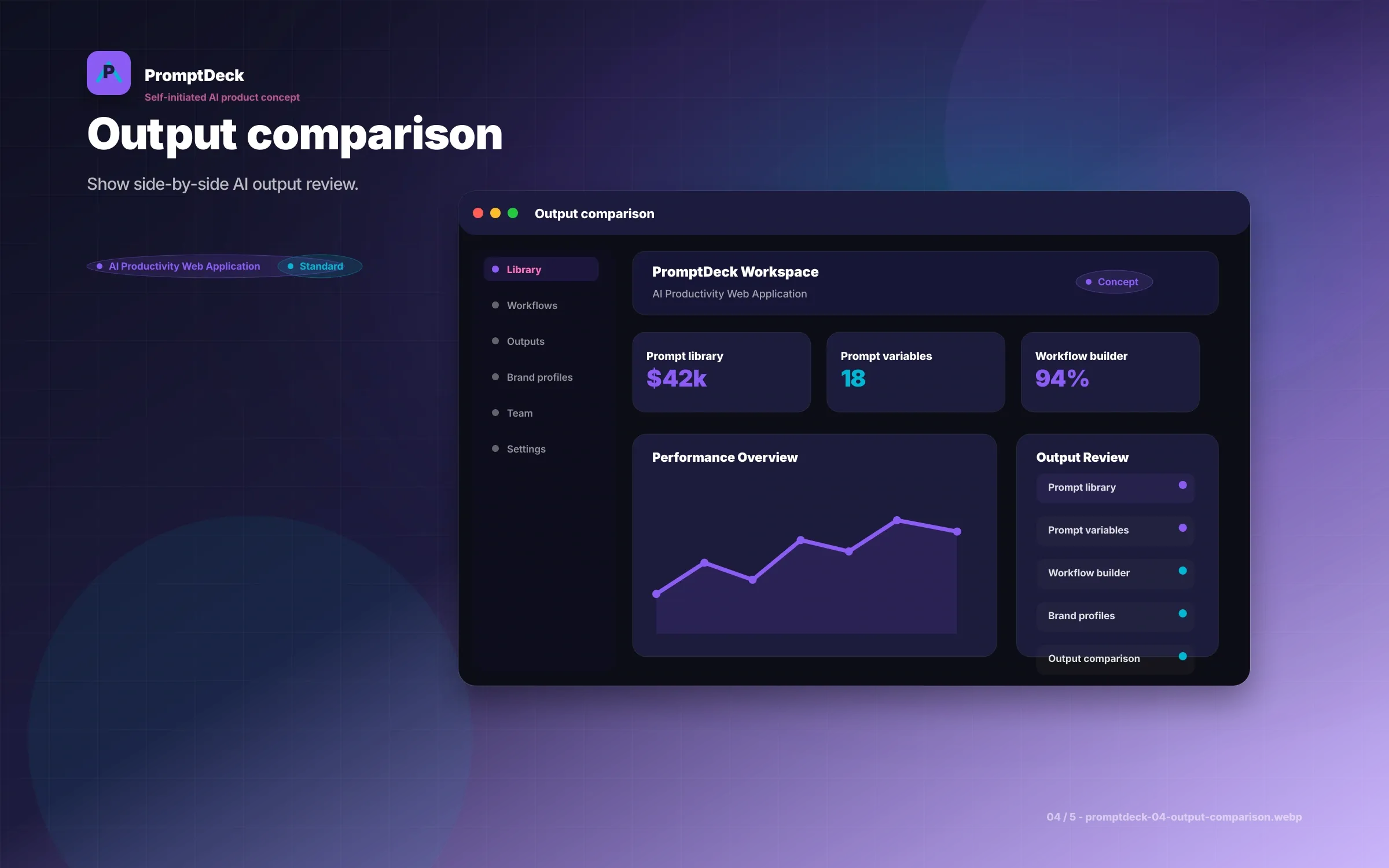 PromptDeck UI/UX screen 4