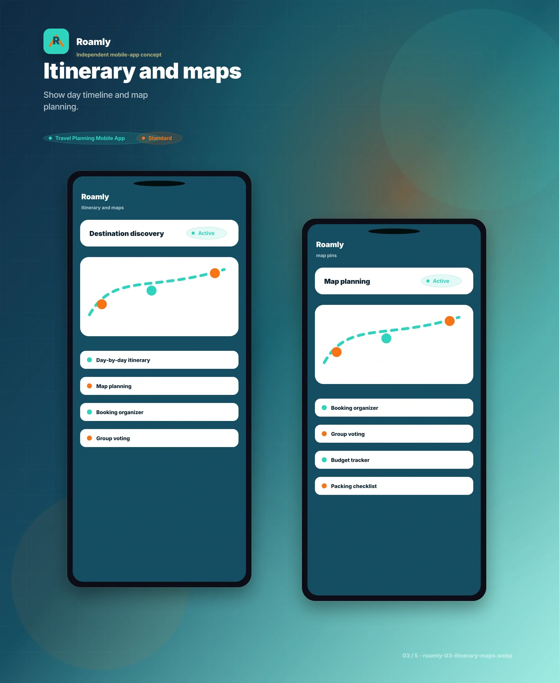 Roamly UI/UX screen 3