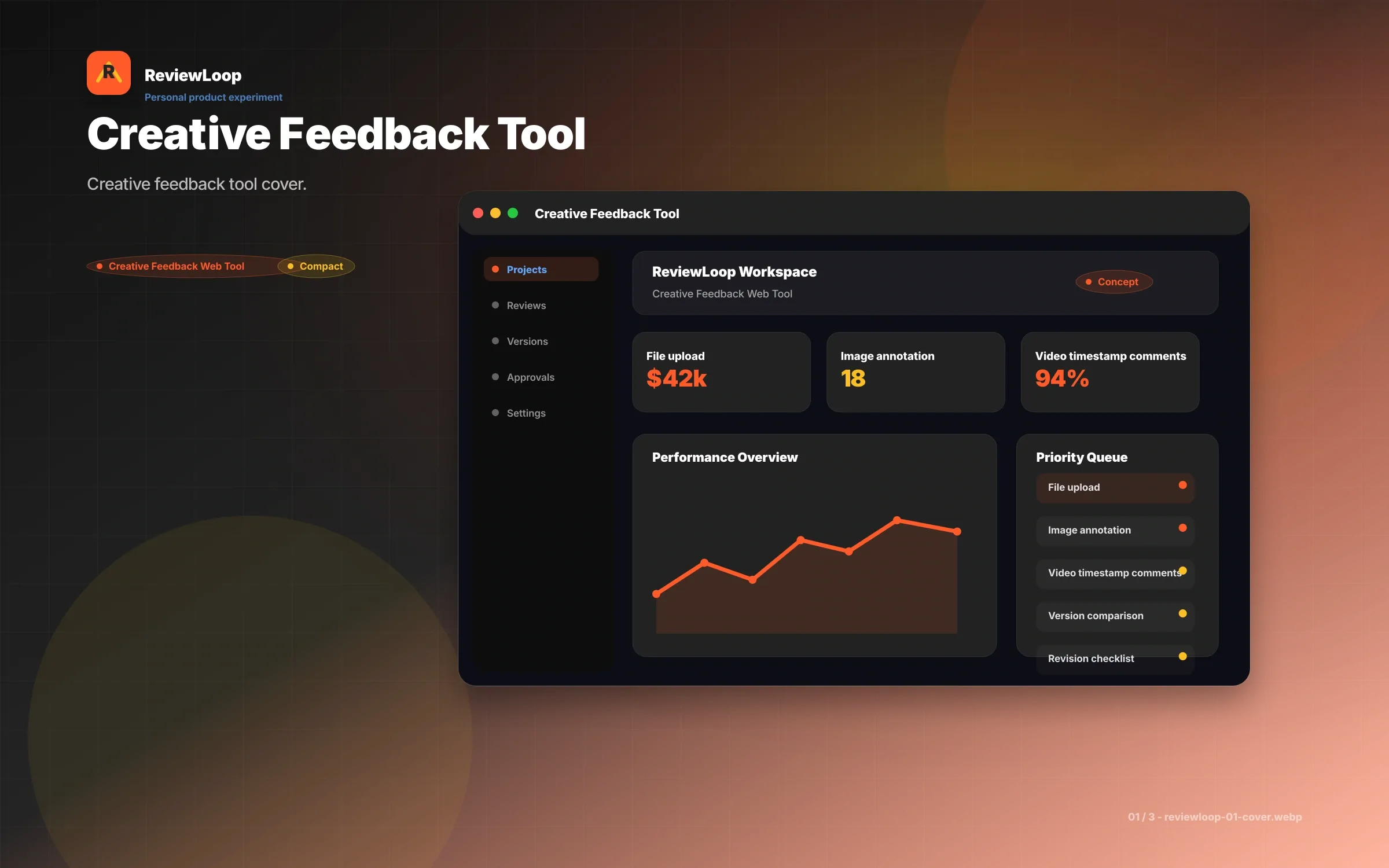 ReviewLoop UI/UX screen 1