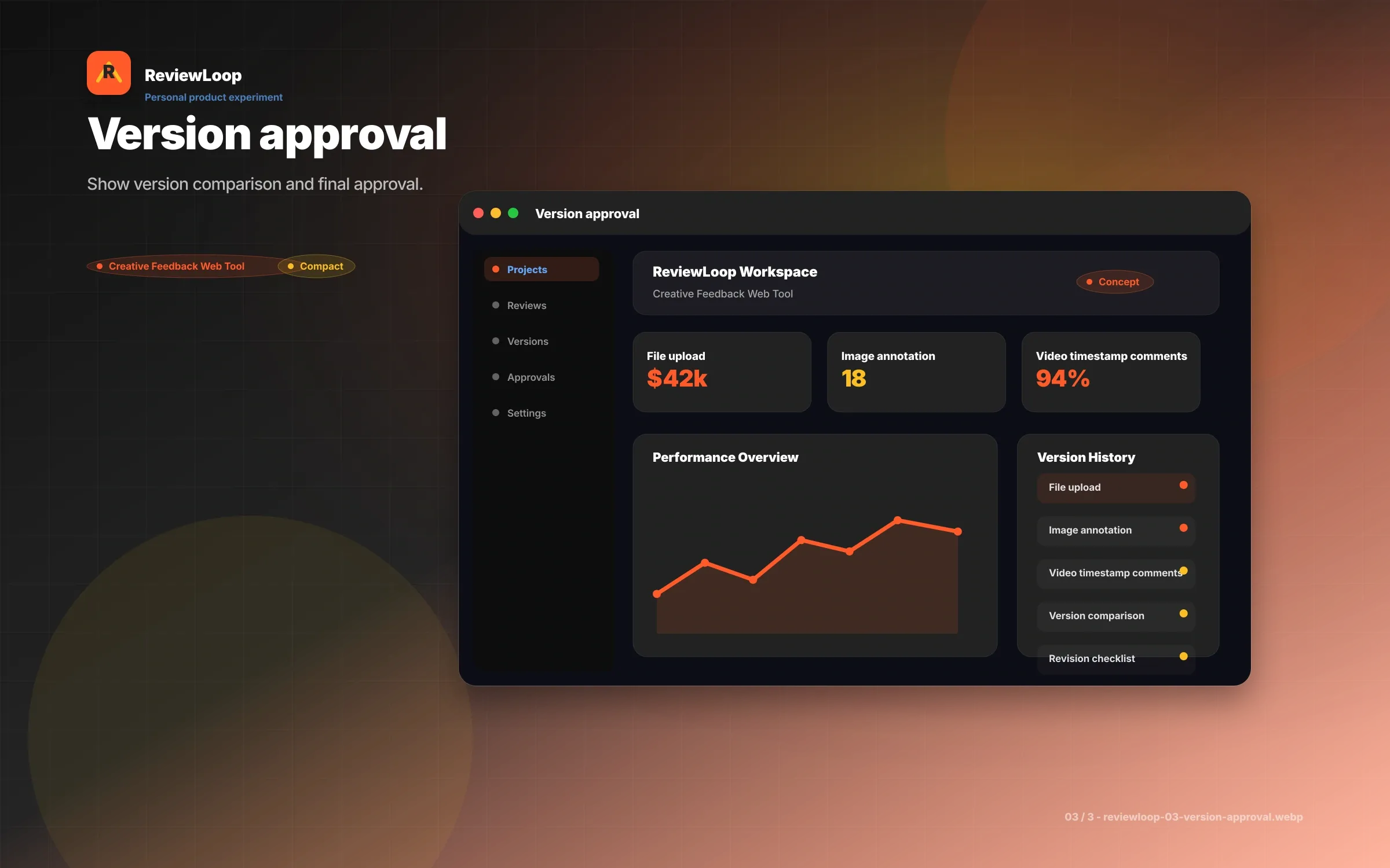 ReviewLoop UI/UX screen 3