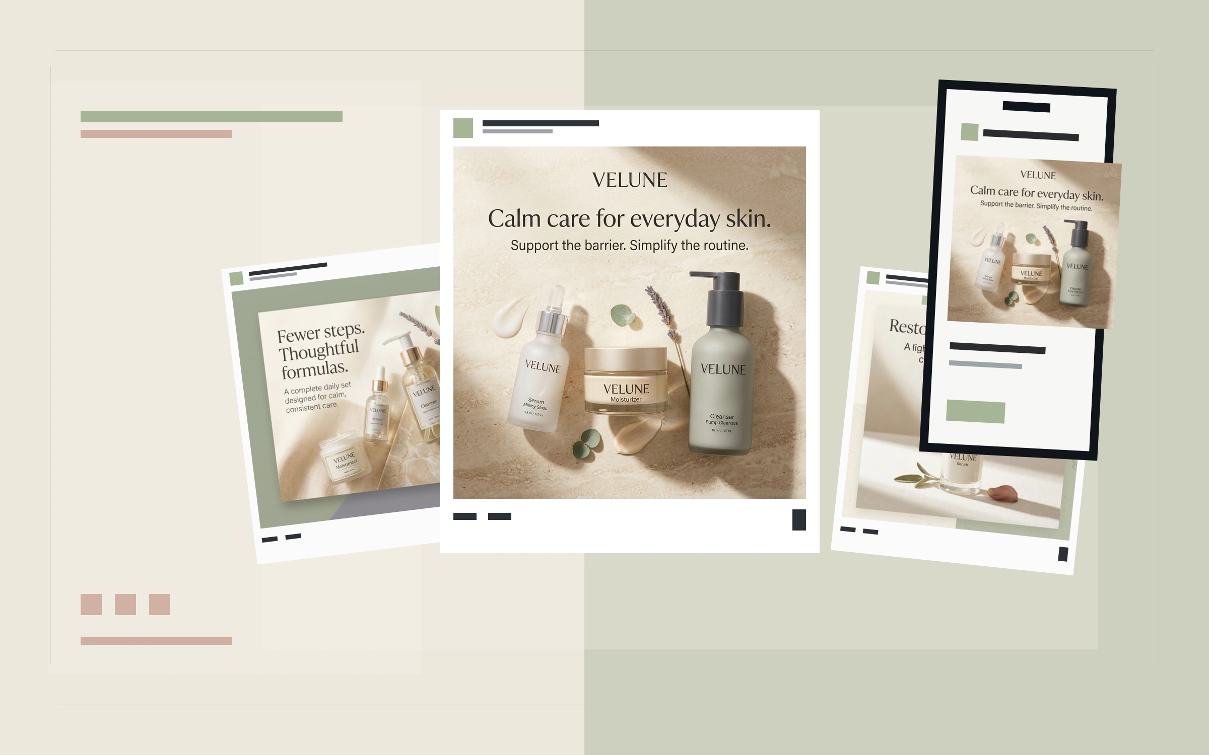 Velune Skincare Social Campaign gallery item 1