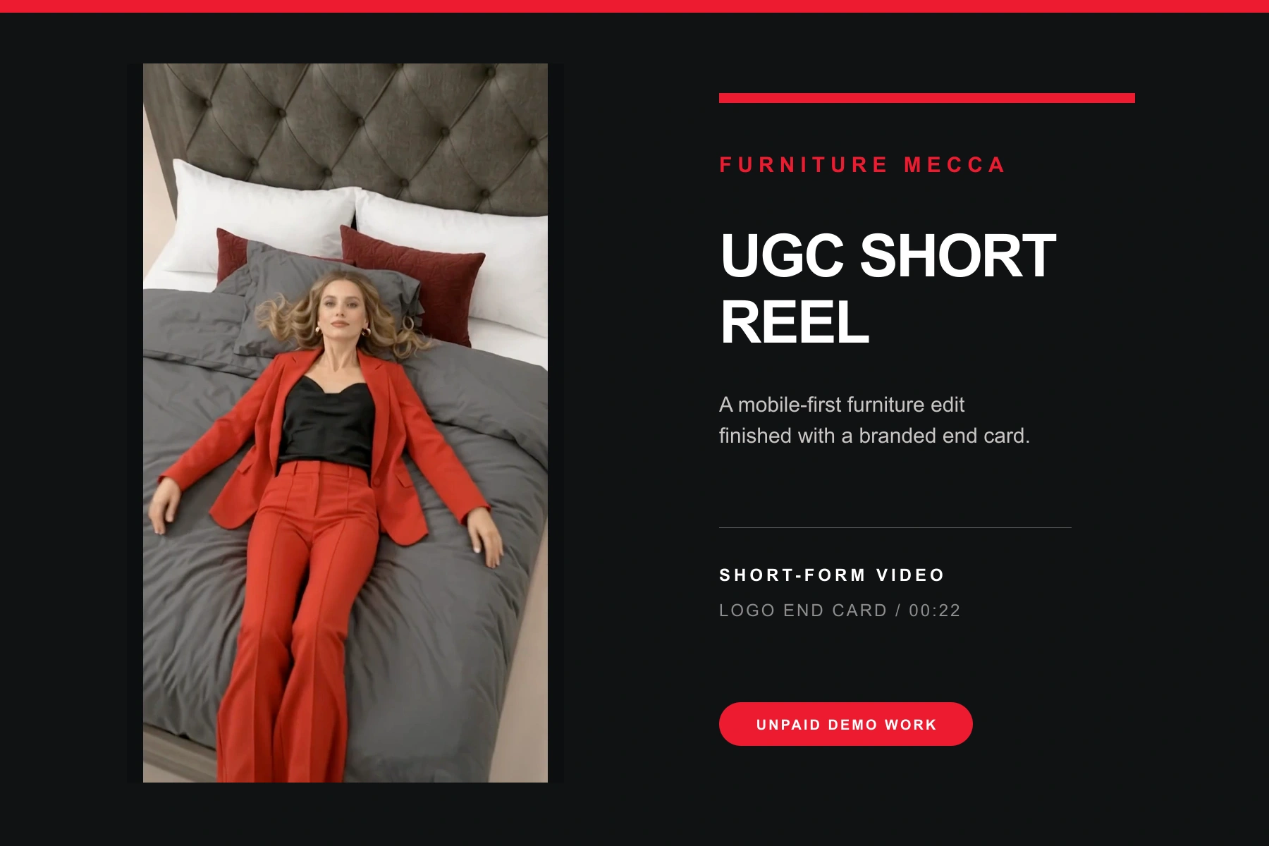 Furniture Mecca UGC Short Reel cover