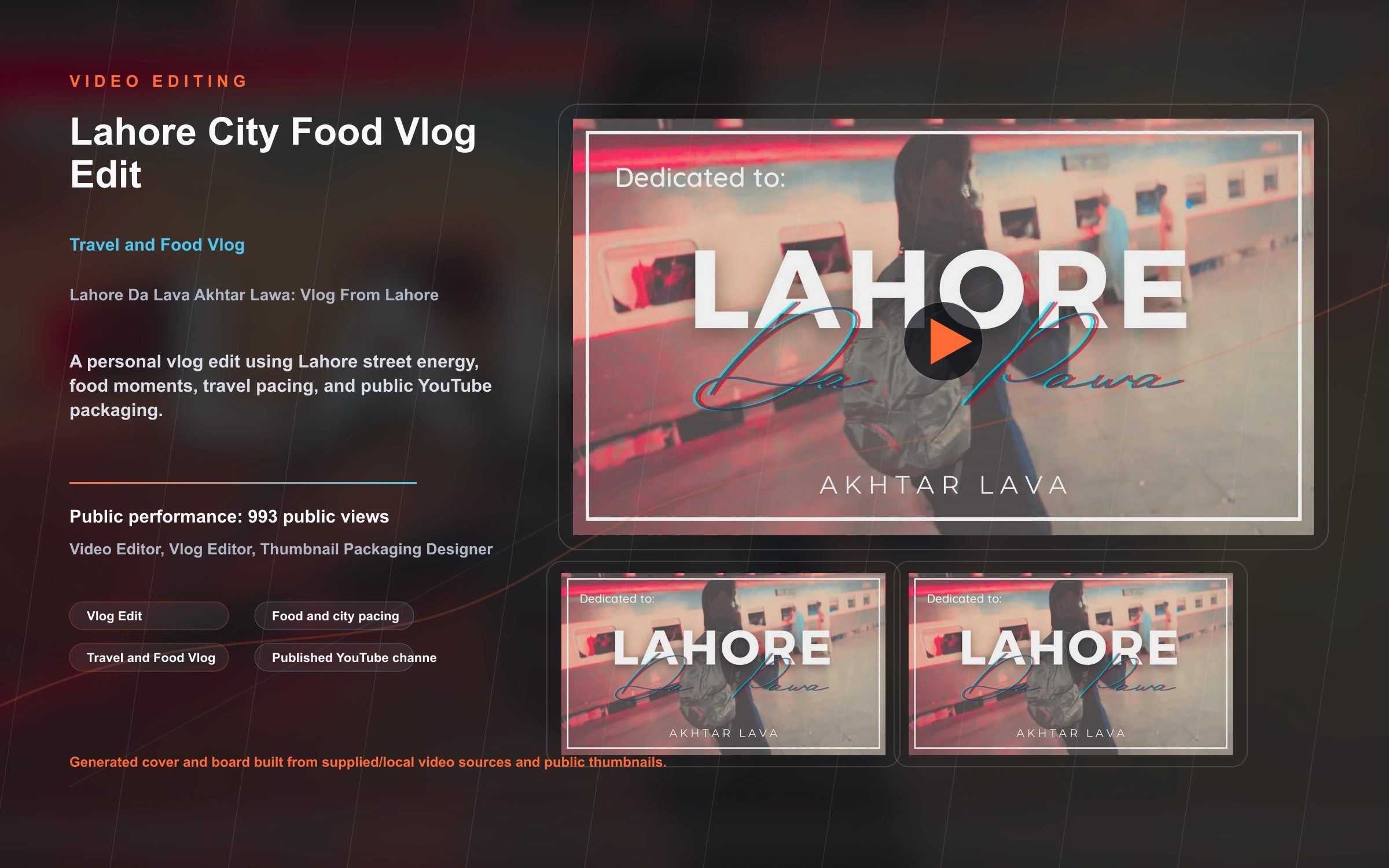 Lahore City Food Vlog Edit gallery item 1