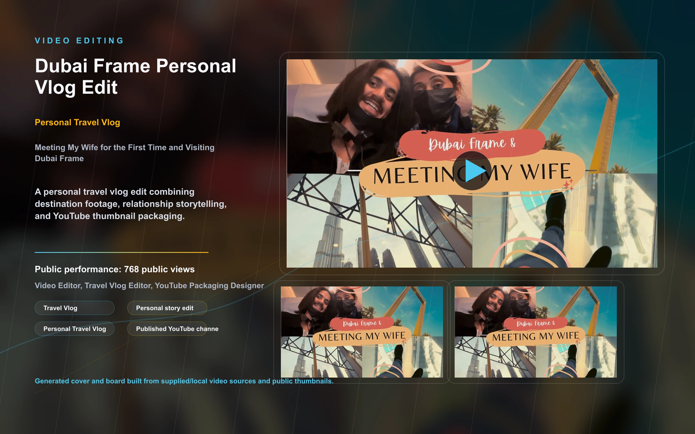 Dubai Frame Personal Vlog Edit gallery item 1